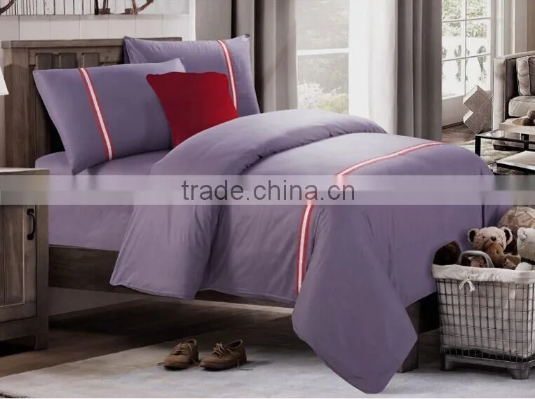 New 4pcs European Five-Star hotel bedding set luxury bedding set Stripes Comforter Set King Size Bed Cover Set/Pillowcase