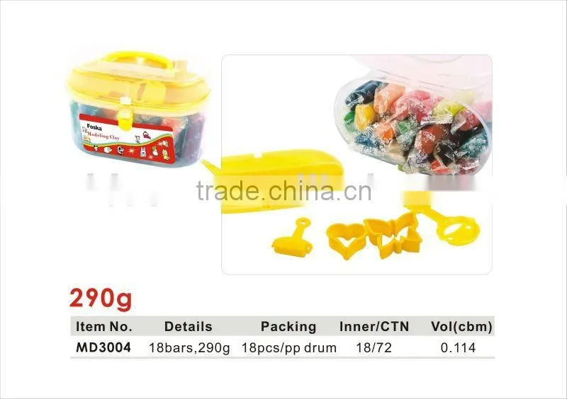 180g 10 Colors*10 Bars Plasticine Modelling Clay/toy modeling clay