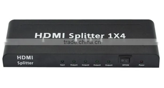 4way HDMI splitter 1.4 for HDTV support 4k*2k