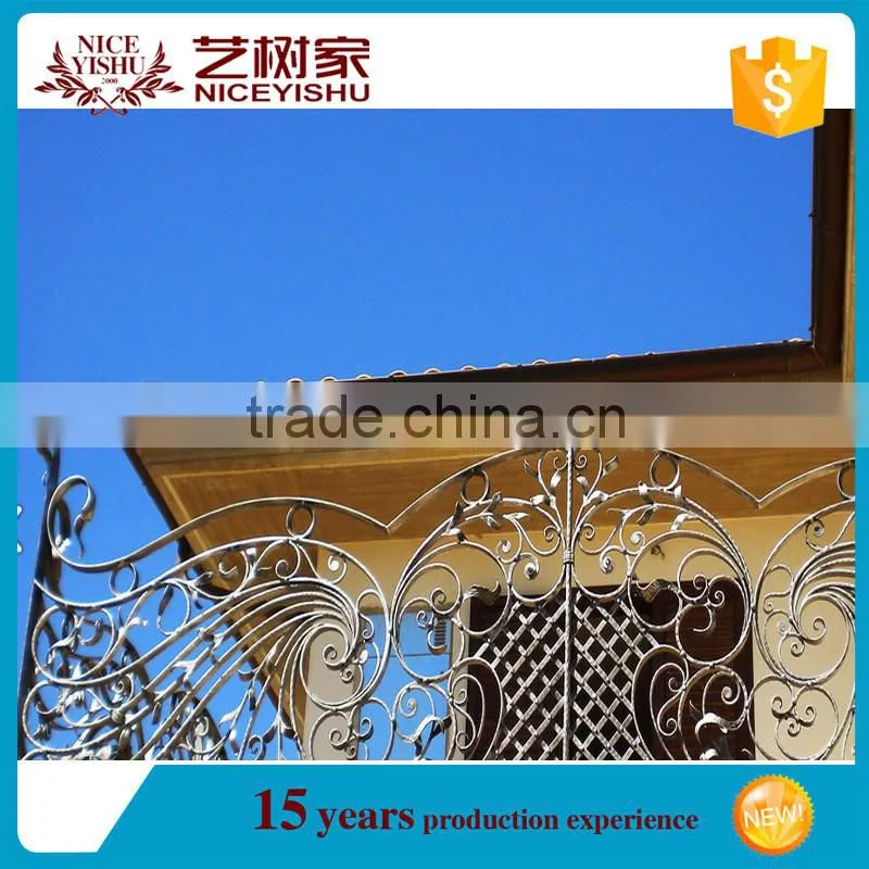 modern design metal balcony guard railing/cast iron balcony railing/modern iron railing designs