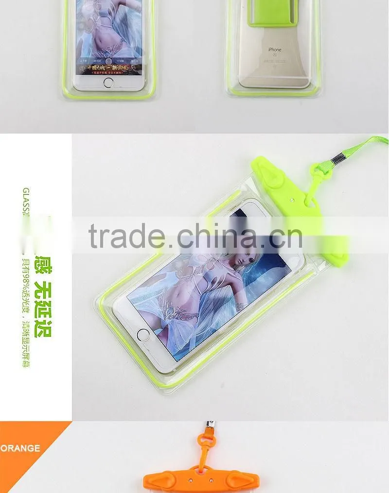 High Quality IPX8 Certified Universal Underwater Mobile Phone Waterproof Bags,Luminous Waterproof Pouch