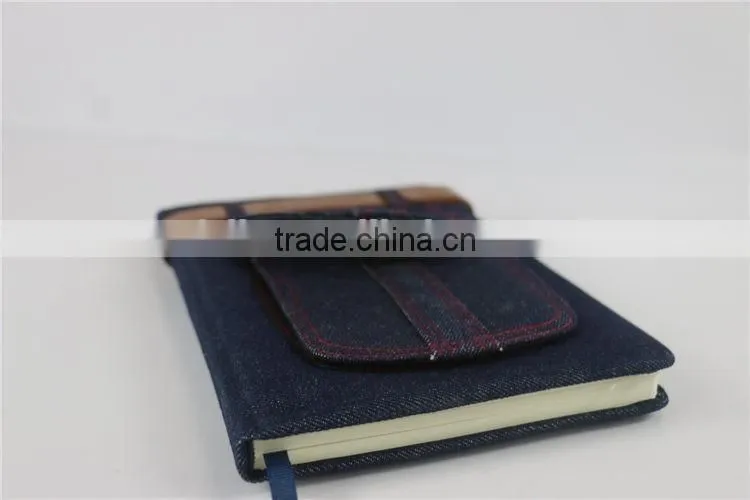 Luxury Custom Jeans Fabric Cover Journals Notebook Printing