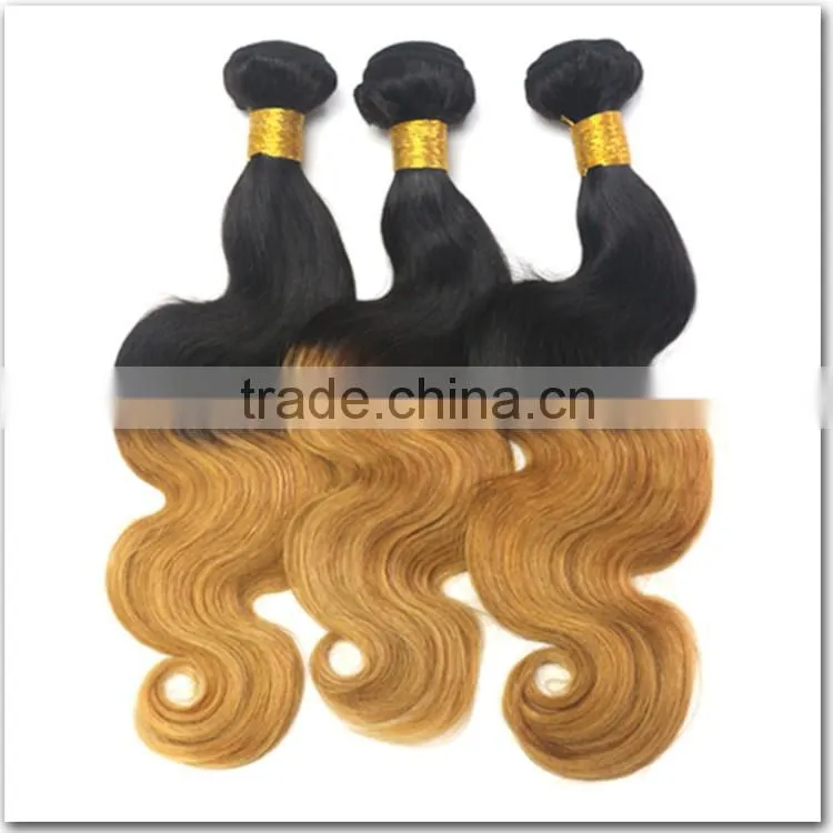 Ombre Hair Weaves Brazilian Virgin Hair Extension Ombre Remy Hair Weaves Bundles