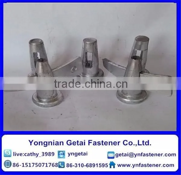 Steel formwork wedge pin zinc plated HDG Grade 4.8