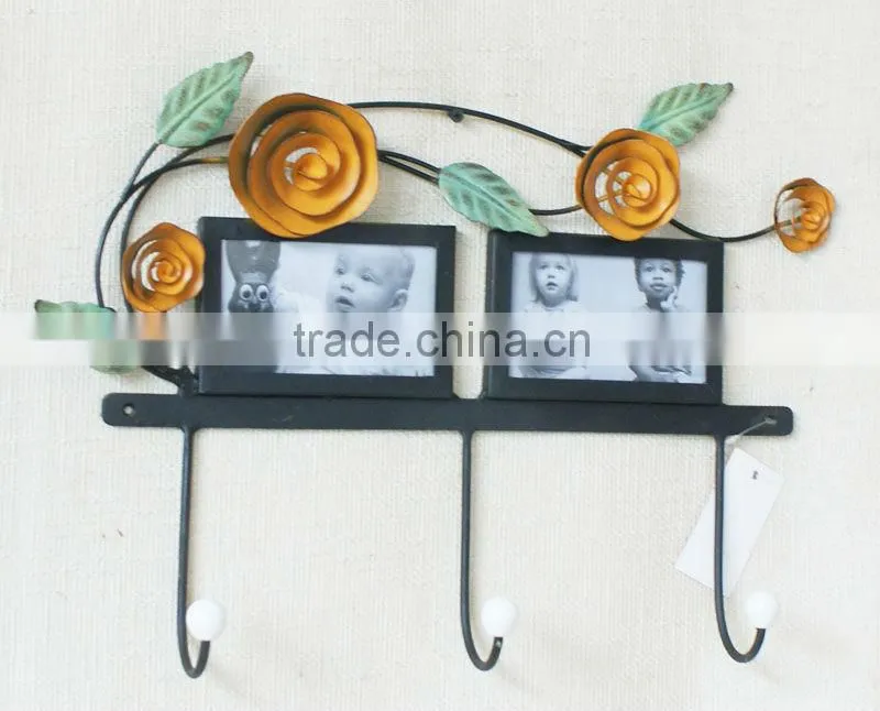 Home Decoration Wall Flower Photo Frame and Pothook