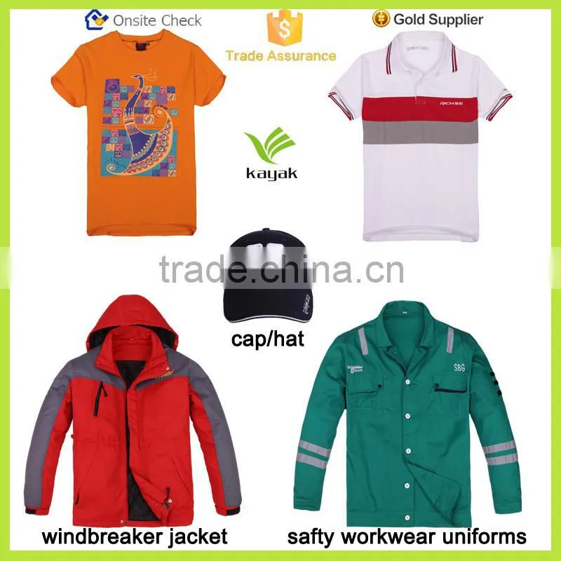 Custom promotional t shirt and caps with your slogan