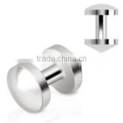 Steel logo top dermal anchors body piercing