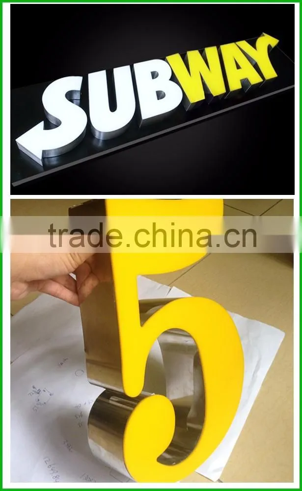 New Arrival!!! Resin Facing Customized Illuminated Company Logo