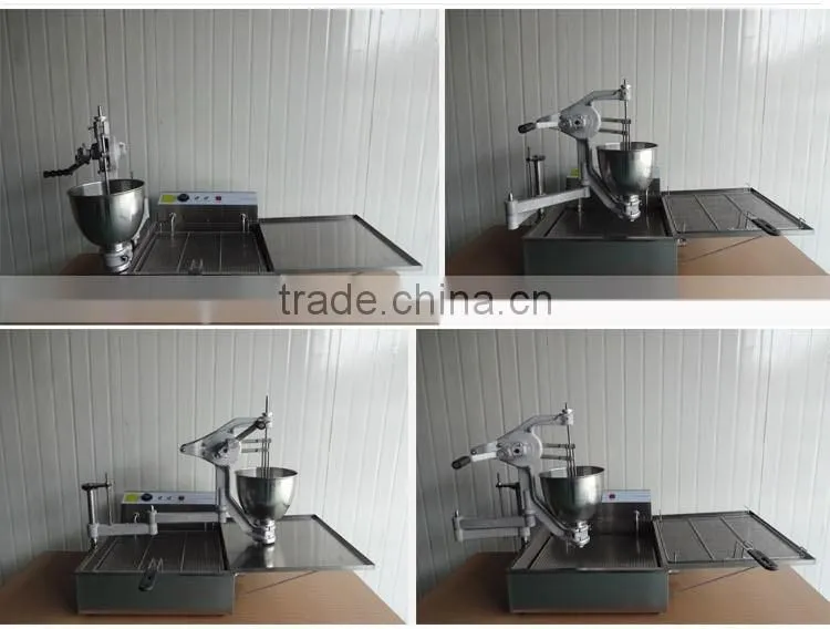Table top 110V 220V 3000w T102 commercial industrial mini dunkin' donut machine with fryer for sale
