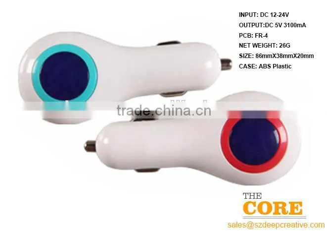 B3 three USB port car charger,3 port car charger,cheap car usb charger,Auto Charger