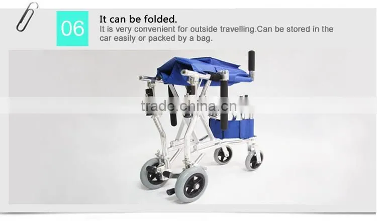 Rehabilitation Therapy Topmedi health care product travel folding wheelchair