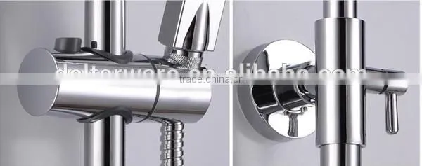 top material 59 brass rain shower faucet, cold/hot temperature control shower faucet, polish finished shower mixer