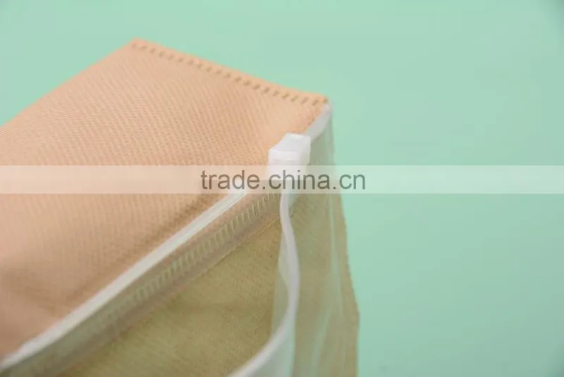 Plastic clear pvc zipper tote bags, clear plastic zipper bag with handle, pvc clear bag with zipper