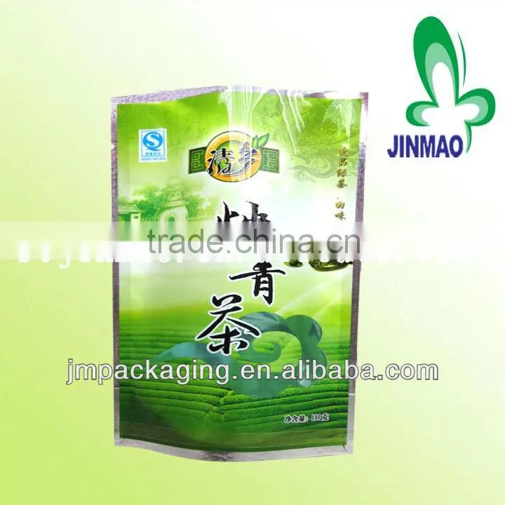 Customize printed aluminum foil stand up bag with zipper