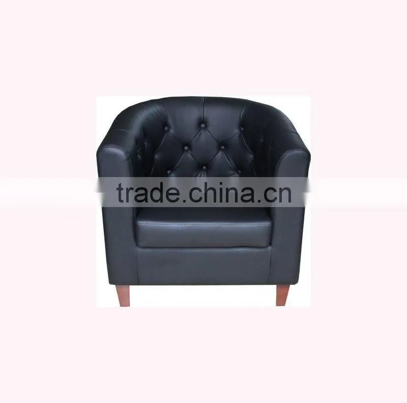 modern leather comfortable tub chair