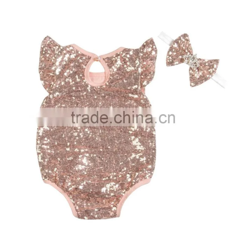Baby new model sequin romper baby romper in stock from Kapu Garment