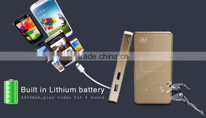 120Ansi Lumens bluetooth battery operated wifi projector