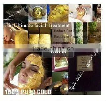 24K Pure Gold Leaf Sheets For Beauty