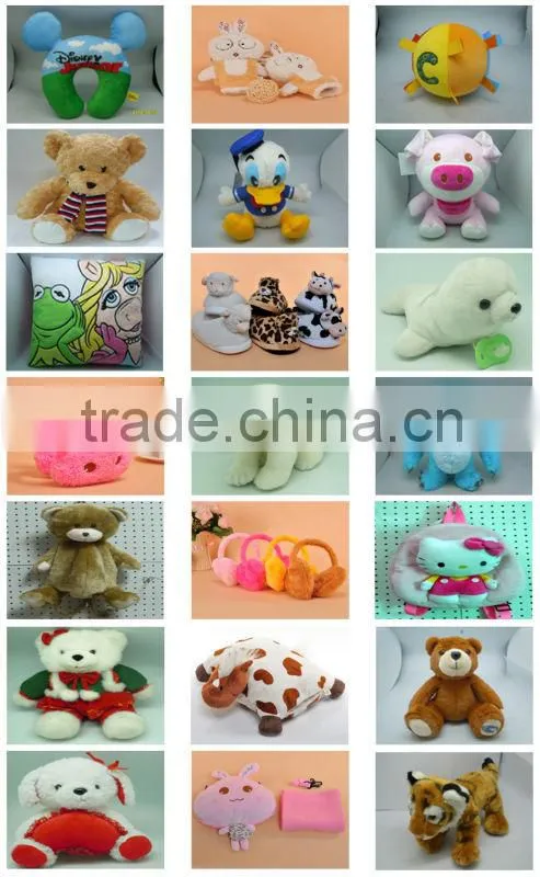 Shenzhen Smiling Plush face animal pillow
