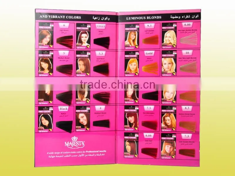 OEM Colour Chart/hair Colour Swatch Chart/Shade Book