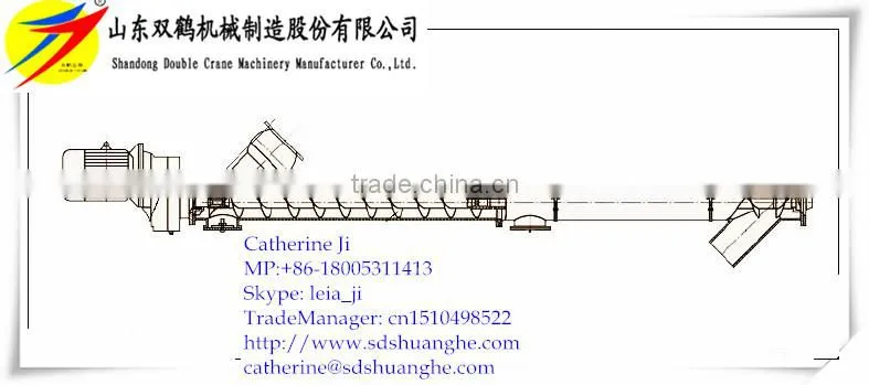 stainless steel auger conveyor grain screw feeder