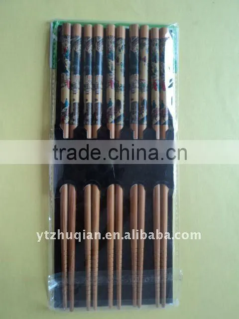 round bamboo chopstick wooden chopsticks in bag
