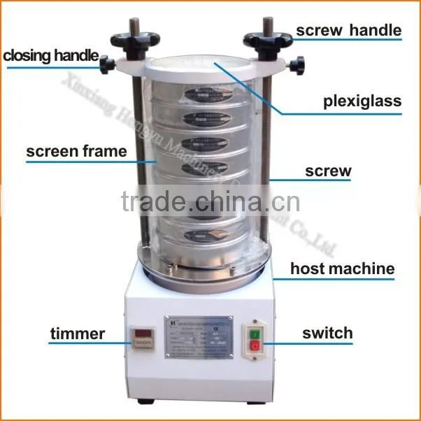 soil tesing vibrator analysis sieve shaker
