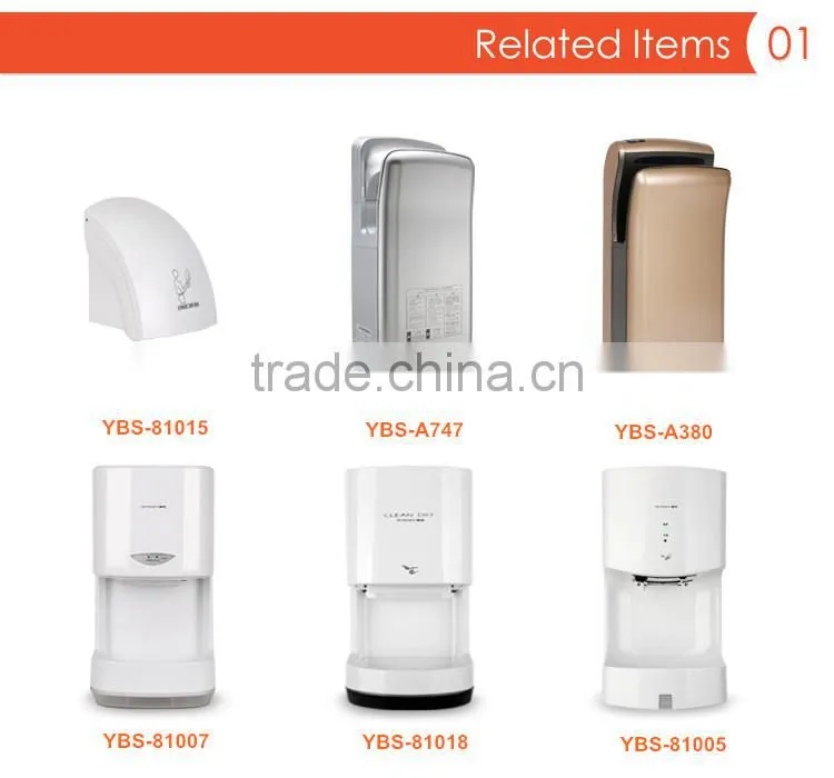 ABS Plastic Wall Mounted Automatic Hand Dryer in China