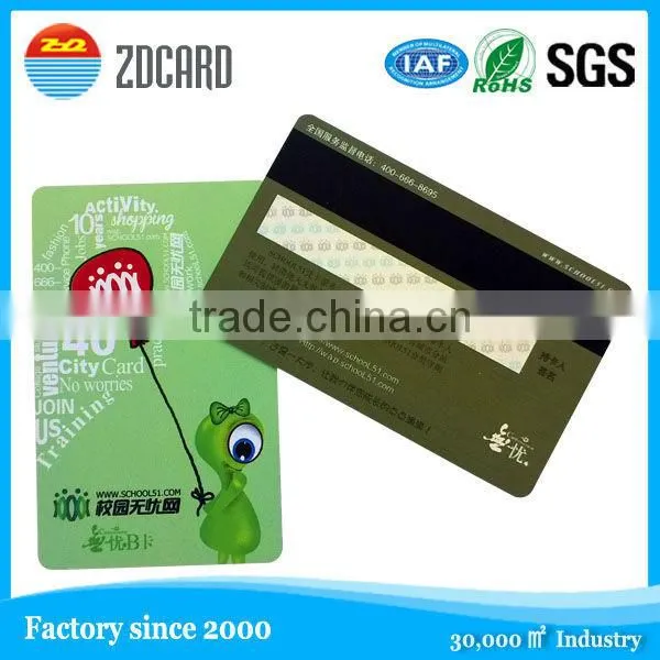 custom size glossy laminated spot UV pvc card