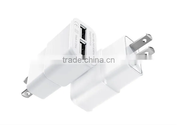Dual Ports USB 5V Fast Charging Portable Travel Power Charger