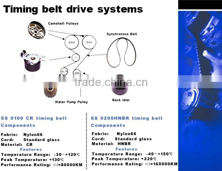 123 MY20 automobile car timing belt for Toyota