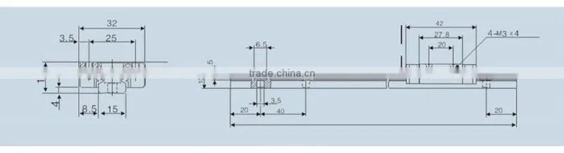 2017 China Factory Wholesale Miniture Cnc Linear Guide Rail -TRN15C