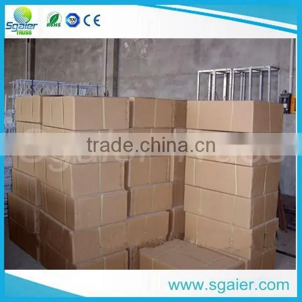 Latest style easy install DIY aluminum portable truss stage for exhibition