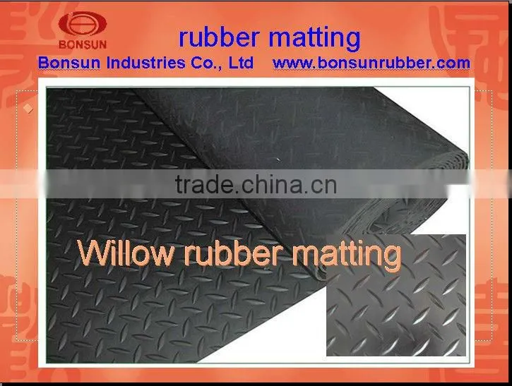 3mm-6mm thickness bonsun flooring anti slip rubber matting