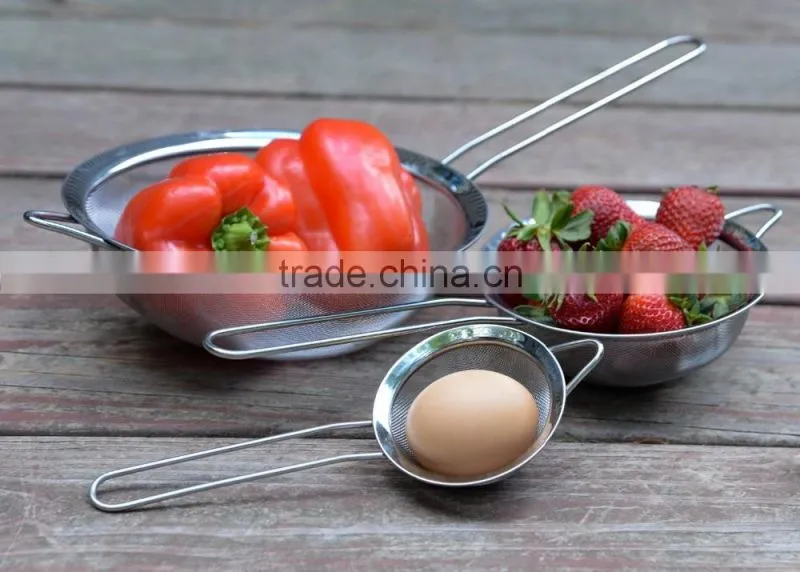 Food Strainer Set Fine Stainless Steel Fine Mesh Strainers, Colanders