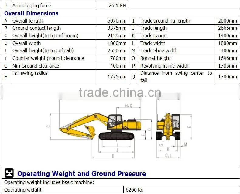 EVERUN brand new full hydraulic 7 ton Crawler excavator 4WD
