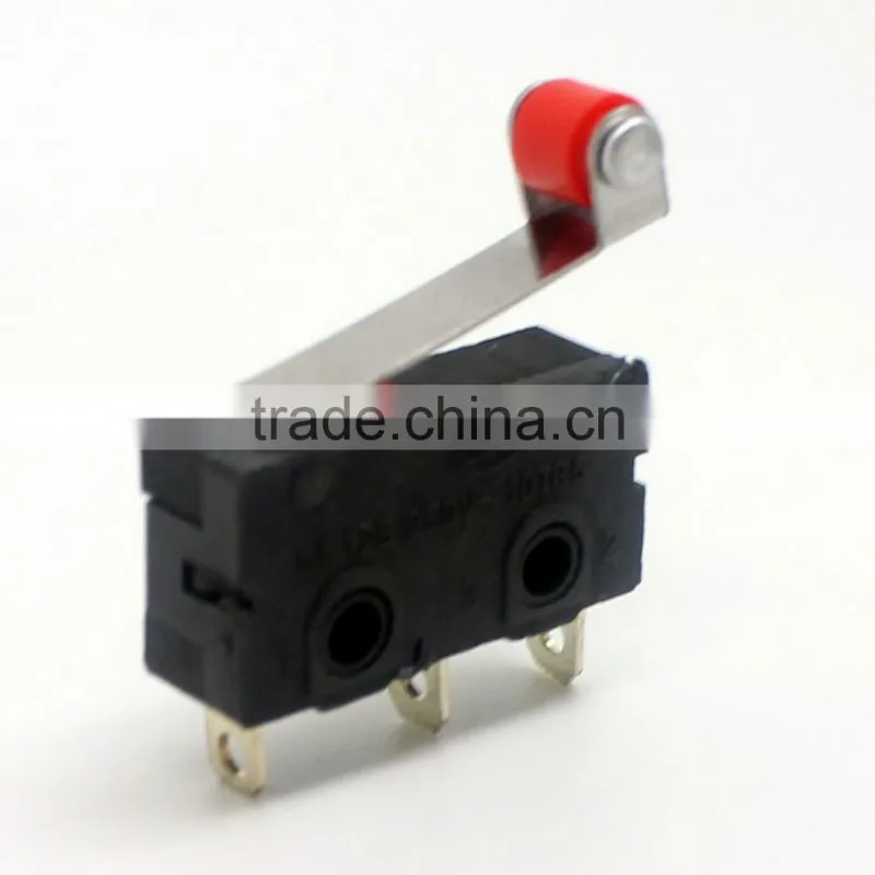 micro lever switch with roller lever, pcb terminals,Kw4-5
