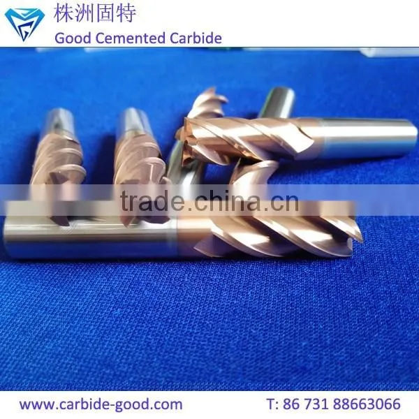Solid carbide 4 flute drill bit cemented carbide end mill of various types