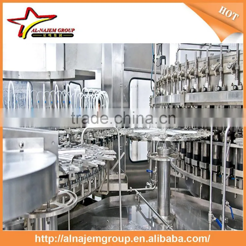 sparkling beverage filling production line washing pulp filling carbonated capping 4-in-1monobloc(CGF16/12/12/6)