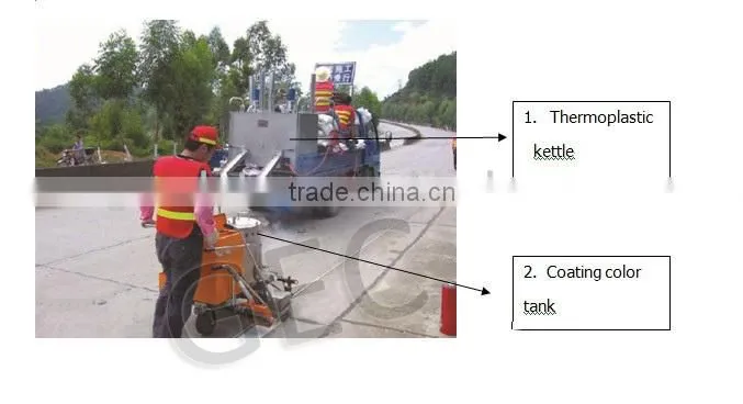 GD1200 CE OEM Hydraulic paint melting machinery and road line marking machine