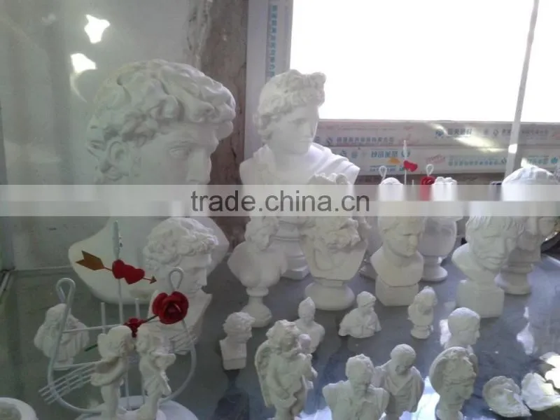 Fashion antique gypsum roman statue bust for display