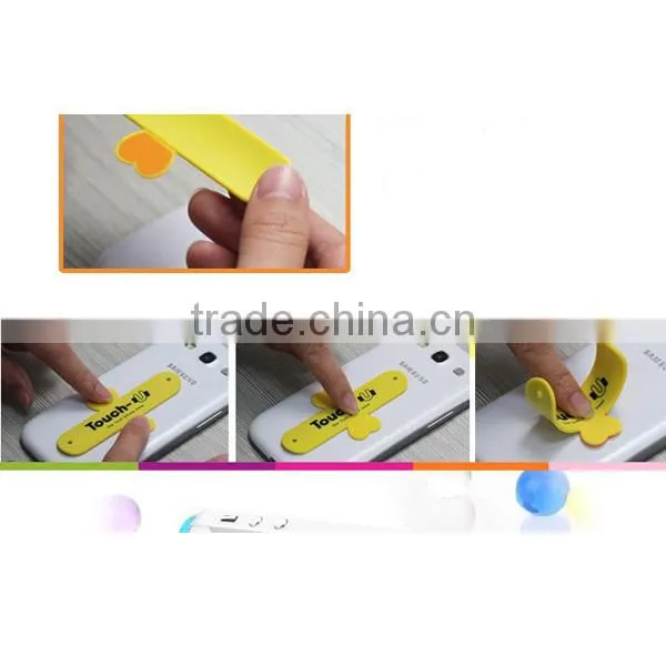 2014 new arrive cheap universal silicone touch slap phone holder