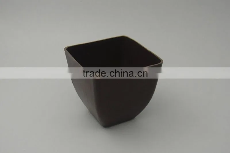 color biodegradable pots with matching tray