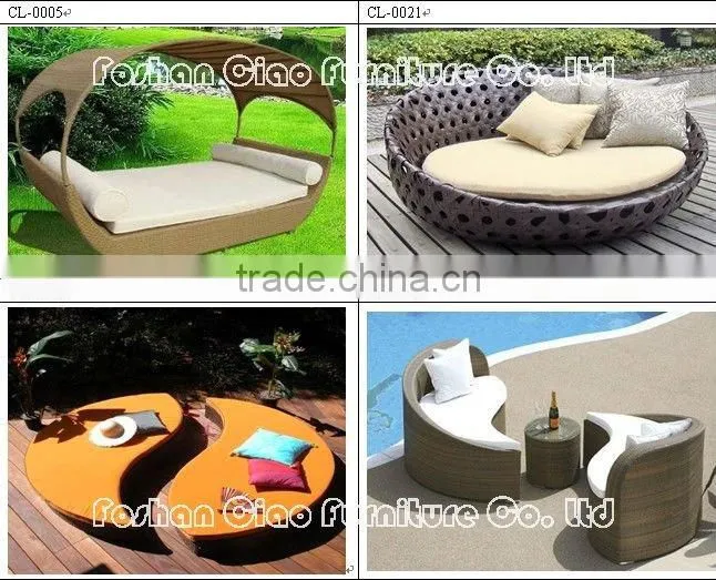 separated, 2 part sunbed Japan style garden sunbed