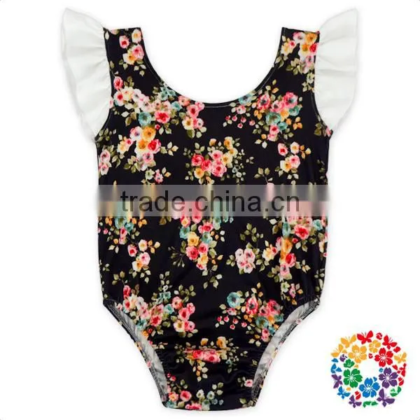 Boutique Open Back Children Custom Jumpsuit Plain White Baby Rompers Girls Set