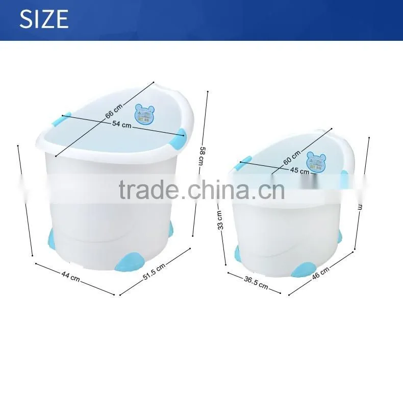 Large and small size High quality plastic kids bucket PP baby bath tub