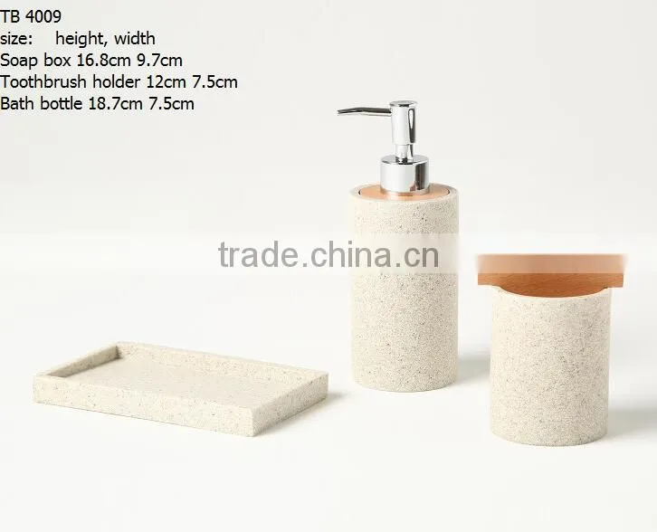 Pink color Bathroom Accessories include Lotion Bottle Tumbler and Soap Dish