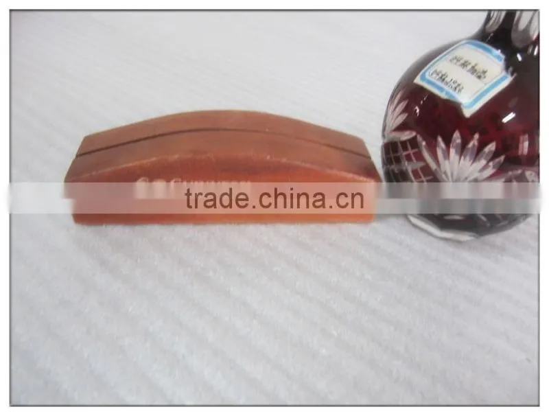 Wooden desk business card holder for restaurant office wood card folder
