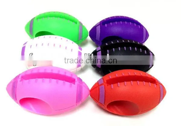 rugby shaped silicone portable phone speaker for mobile phone