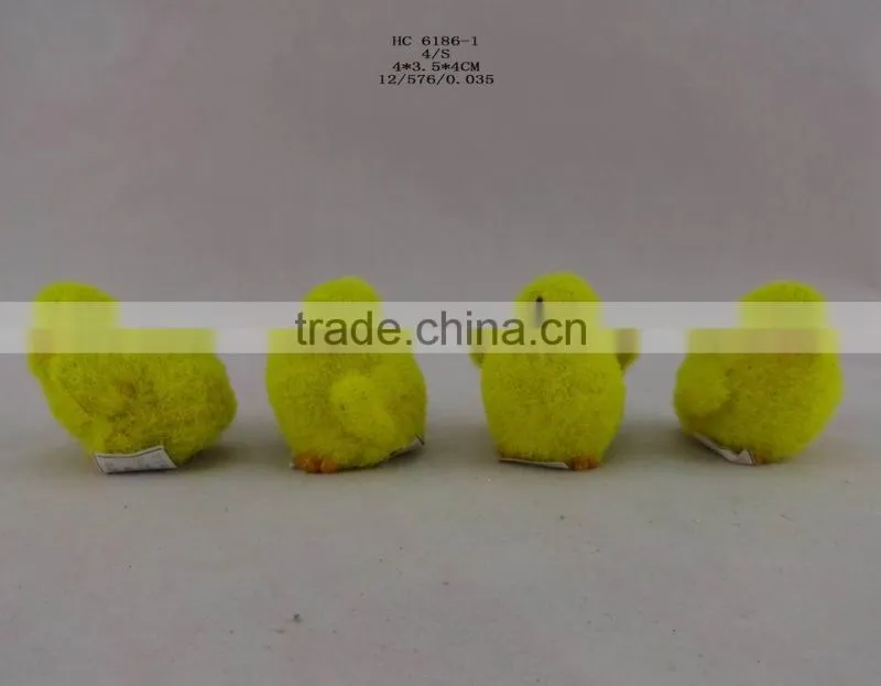 pile coating chick statue for russia new year symbol decor